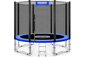 Monzana® Trampolino Ø 183-427cm Set Completo Tappeto Elastico Rete Sicurezza Trampolino Elastico