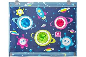 Benbat Sunshade for Cars - Space Pattern Car Sunshades for Kids and Car Window Shades for Baby - Premium Car Sunshades and Car Side Window Shade - Gifts for Baby Shower and Newborn Gifts (1 Pack)