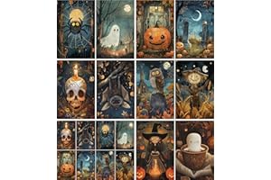 Halloween Rice Paper, 20 x 26,6cm (6pc) - 6 Designs for Scrapbooking Cards Crafts, Decoupage by CRAFT KREATIVELY