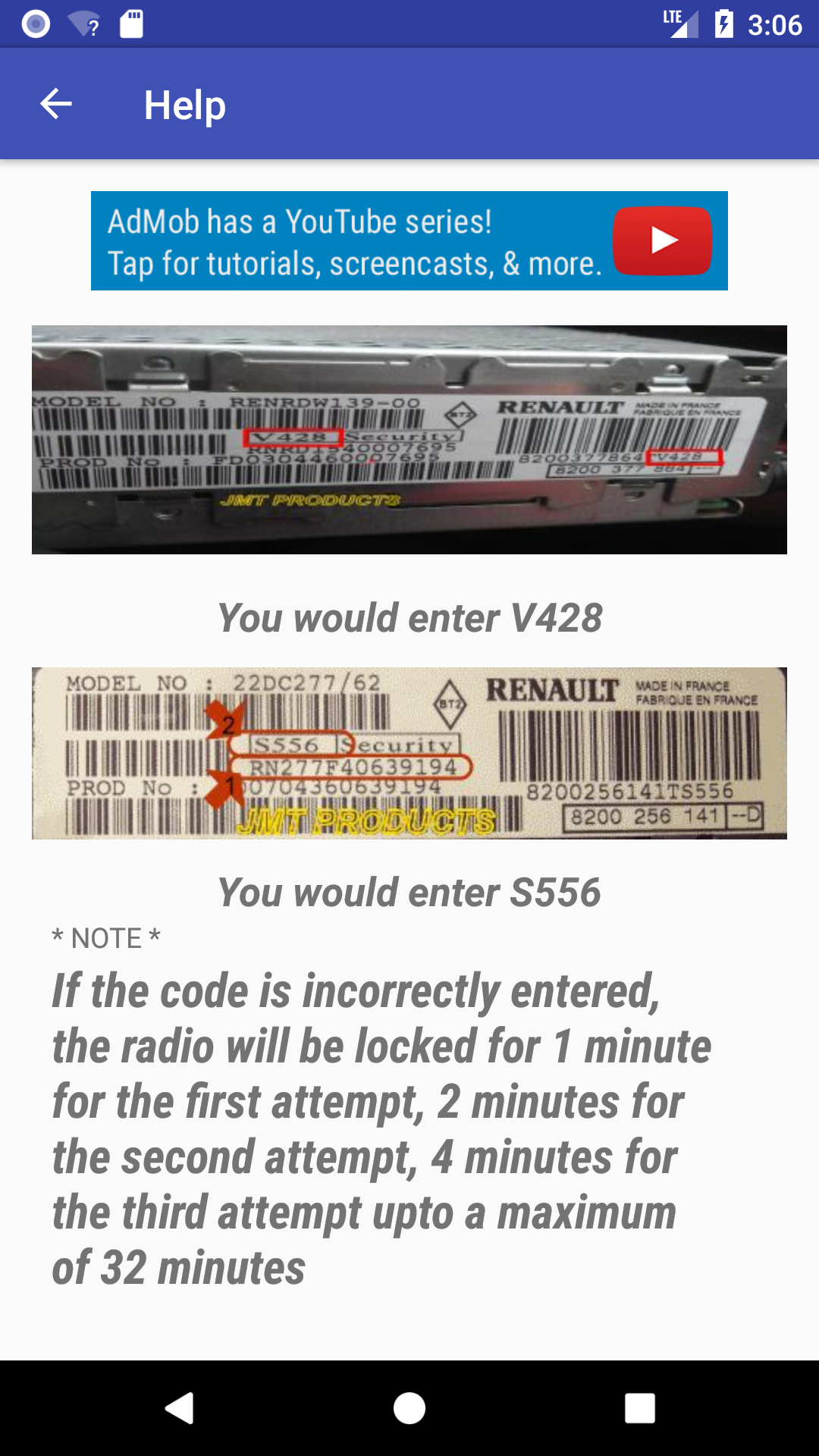 Renault Radio Code Calculator Amazon.co.uk Appstore for Android