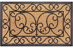 Hanse Home Wycieraczka kokosowa do użytku wewnątrz i na zewnątrz, 45 x 75 cm – mata kokosowa na zewnątrz, wyłapująca brud, włókno kokosowe i guma, odporna na warunki atmosferyczne, antypoślizgowa, do