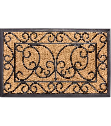 Zerbino in fibra di cocco stampata - Marrone/quadri - HOME | H&M IT