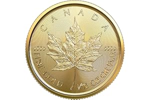 Silvern Metals 2021 Maple Leaf Gold Coin - 1/10 Bullion | Royal Canadian Mint | In Premium Lighthouse Quadrum Capsule | BU, Authentic, Handled with Care