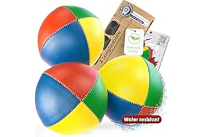 Weidebach® 3 Quality juggling balls, Ø2.64 in juggling balls professionals and beginners, 4.59 oz. weight, synthetic leather water resistant, juggling balls 3 incl. tutorial video, juggling set