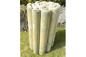 24" Log Roll Border Garden Edging by Ruddings Wood