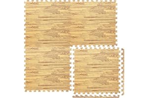 Lions Gym Flooring Mats - Interlocking Eva Foam Mat, Non Slip Rubber Cushion Exercise Puzzle Mats, Home Workout Garage Floor Tiles Indoor Outdoor Fitness