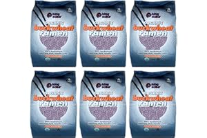 King Soba 6-Pack Gluten Free & Organic Buckwheat Ramen 280g - 4 Noodle Cakes Per Pack