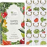 Gemüse Samen Set von OwnGrown, 12 Sorten Premium Gemüse Saatgut, Gemüse anbauen im Garten oder Hochbeet, Gemüsesamen Sortimen