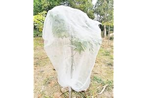 MAILEKT Filet pour Arbre Fruitier, 180 X 180 cm Filet de Protection Contre Les Insectes, Filet Anti Insecte avec Cordon et Fermeture éclair