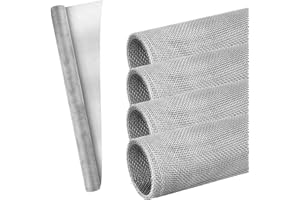 dszapaci 4er Set Lichtschachtabdeckung Aluminium 120x60cm Kellerschacht Abdeckung Insektenschutz Gitter Fliegengitter für Kellerfenster Lichtschacht Netz Schachtgitter