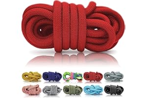 ‎GANZOO Ganzoo PPM Seil 5 Meter, Tauseil, Hunde-Leine, Halsband, Takeln, Polypropylen Multifilem Rope, 10mm Stärke, Rot