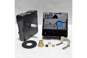 CLOCK SPARE PARTS Mouvement d'horloge à quartz UTS 24 heures européen à mécanisme mécanique du moteur (aiguille des minutes écrou de fixation noir fermé)