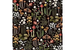 ALZKKLL Selbstklebend Tapete,Tapete Pilz Klebefolie Möbel 44.5CM*300CM Blumen Blätter Wasserdicht Möbelfolie Wandtapete Mehrzwecktapete DIY Abnehmbare Wandschutzfolie für Wohnzimmer Schlafzimmer Küche