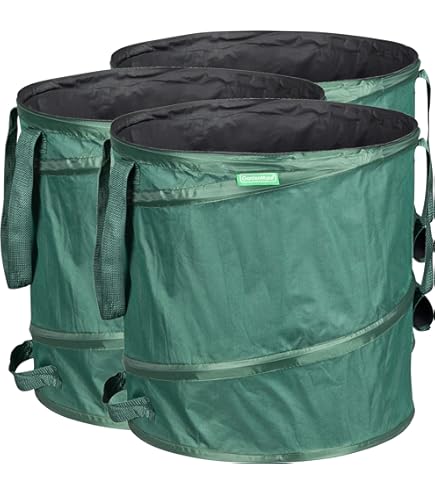 Sacco Per Rifiuti Giardino 272 Litri - 2 Pezzi In Polipropilene Resistente UV E Impermeabile