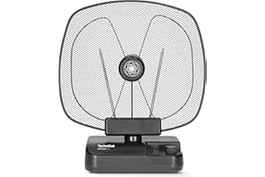 TechniSat DIGITENNE TT2 - Antena Interior orientable (36 dB de Banda Completa, Amplificador, con Filtro LTE4 para la recepción de señales DVB-T/-T2, Dab+ y FM, Interruptor de alimentación), Color