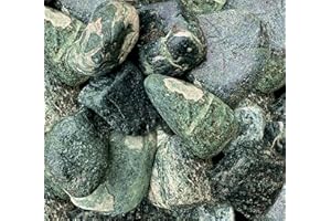 Metroquadrocasa 4 Sacchi da 25kg ciottoli di Marmo Verde Alpi 40/60 mm Sassi Pietre Giardino