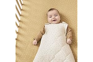 The Little Green Sheep - Saco de dormir (lino, 2,5 Tog, 350 g, 6-18 meses, lino, estampado de arroz y miel