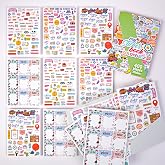 colortouch Sticker Set - Kızlar, Gen&ccedil;ler ve Yetişkinler i&ccedil;in 400 Adet &Ccedil;ıkartma Seti - Scrapbook Sticker Kitabı - Laptop, G&uuml;nl
