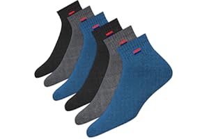 NAVYSPORT 6 Paar Sneaker Socken Herren Damen Sportsocken Kurze Baumwoll Socken Quarter Socken