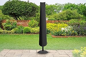Bosmere D590 Storm Black Housse de Parasol Large Noir 153 cm