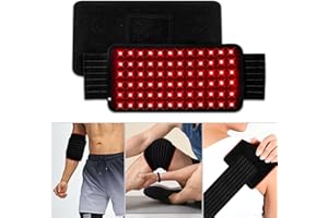HOTTOERAK Muñequeras Luz Roja Cinturón, 660nm & 850nm Terapia de Luz Roja e Infrarroja, 72 LEDs Lampara Infrarrojos con Temporizador, Luz Roja Terapia para las Articulaciones de la Espalda y los Hombros