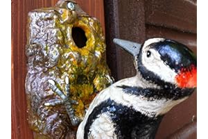 Clever-Deko Türklopfer Specht Guss-Eisen rustikal Geschenkidee Gartenhütte Gartenhaus Gärtner Hobbygärtner