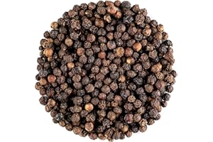VALLEY OF TEA Black Pepper Whole Corns Organic - Gourmet Black Peppercorn - Black Peppercorns For grinders - Grinder Peppers