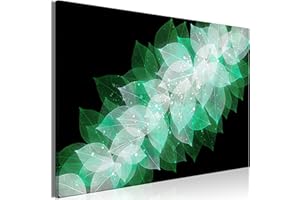 murando Akustikbild Blätter Bilder Akustikschaum Hochleistungsschallabsorber Schallschutz Leinwand 1 tlg Wandbild Raumakustik Schalldämmung Natur Pflanze Botanik b-A-10117-b-c