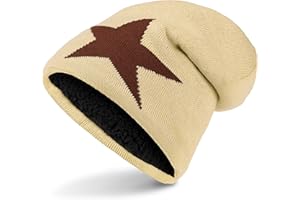 BALINCO Ciepa czapka zimowa z gwiazd dla mczyzn i kobiet z bardzo mikk podszewk, unisex
