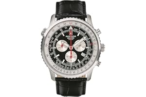 Swiss Alpine Military 7078.9 Montre analogique à quartz pour homme en cuir