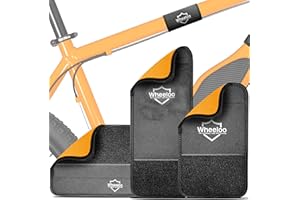 WHEELOO Osłona na ramę roweru, zestaw 3 sztuk, ochrona transportowa pasująca do bagażnika rowerowego Thule I ochrona ramy z włókna węglowego I przyczepka rowerowa akcesoria do roweru elektrycznego I