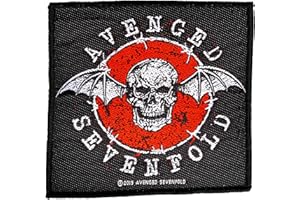 Avenged Sevenfold Red Bat Aufnäher Patch Gewebt & Lizenziert !!