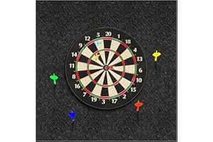 ‎KEAGAN KEAGAN Dartboard-Wandschutz, Filz-Dartboard-Wandschutz, Selbstklebend, Gespleißt, Wandumrandung für Dartboard-Rückseite, Filz-Wandfliesen, Kork Rückseite Dart Wandschutz Schutz Dartscheibe Wand