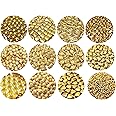 Get-Set-Go! Assorted Golden Beads - 12 Shapes, Acrylic Beads with High Sparkle - Pack of 1000+ Beads