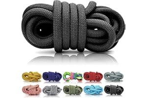 ‎GANZOO Ganzoo PPM Seil 5 Meter, Tauseil, Hunde-Leine, Halsband, Takeln, Polypropylen Multifilem Rope, 10mm Stärke, Schwarz