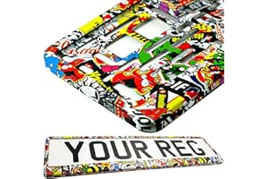 TAPORT® 1x CAR REGISTRATION HOLDER FOR ANY CAR, VAN, TRUCK, TRAILER (STICKERS)