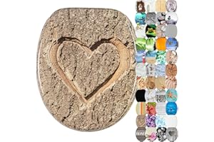 Sanilo Deska sedesowa wolnoopadająca, wysokiej jakości deska sedesowa z drewna I deska sedesowa z różnymi motywami (True Love)