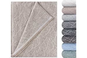 GFD Textiles - Colcha Foulard Lagos Camel 230x290 cm | Manta Plaid Foulard Protectora para Sofá Grande y Cama King | Diseño Jacquard