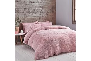 Catherine Lansfield - Set copripiumino per letto super king size, colore: cipria