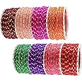 NMII Glass with Plain and Simple Design Glossy Finished Fancy Bangle Set For Women and Girls | Glass Bangles | Stylish Women's Bangles
