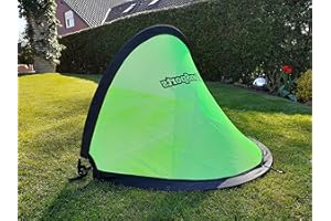 LionSports Fußballtor Set 2020 (NEU) - 2 Pop Up Tore - Mit Markierungshütchen – Ideale Fussballtore für den Garten, draußen und Indoor – Mit Tor Beleuchtung und praktischer Tragetasche