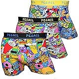 UNDERTØY Psychedelic Cartoon Boxershorts 3er Pack