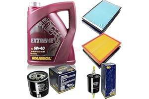 DIEDERICHS Filter Set Inspektionspaket 5 Liter MANNOL Motoröl Extreme 5W-40 API SN/CF SCT Germany Innenraumfilter Luftfilter Ölfilter Kraftstofffilter