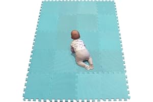 YIMINYUER® 20 Tiles (30cm×30cm×1cm Each Tile) Baby Soft Puzzle Play Mats, Kids Thick EVA Foam Floor, Toddlers & Children's Soft Interlocking Mat R08G301020