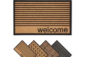 ASTRA Welcome wycieraczka zewnętrzna Border Graphic – mata zatrzymująca brud do użytku na zewnątrz – mata wejściowa z gumy i polipropylenu – antypoślizgowa wycieraczka 45 x 75 cm