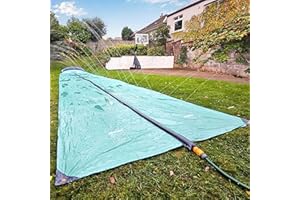 TEAM MAGNUS Tobogán de Agua Juguete jardín: resbaladilla de Agua para Carreras de 9,5 m con Almohadilla Inflable al Final