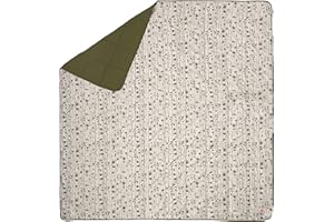 Kelty Biggie Blanket, Winter Moss/Aspen Eyes, 2-person blanket, stuff sack included - Indoor/Outdoor Insulated Camping Blanket