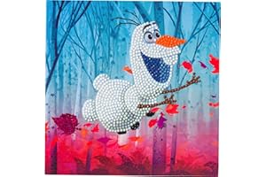 Craft Buddy Crystal Art CCK-DNY801 Floating Olaf, 18x18cm Crystal Art Card, Multi