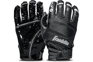 Franklin Sports Football Receiver Gloves - Adult and Youth Football Receiver Gloves - Extra-Grip Premium Football Gloves for All Ages - Hi-Tack - SFIA Approved