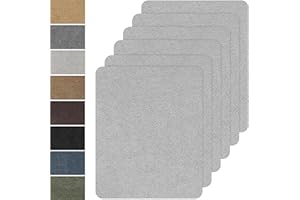 Fondlife Tessuto Autoadesivo in Microfibra,20x30cm Velluto Floccato,Tessuto in Velluto per Interni Auto,Toppa per riparazione sedili auto (Grigio chiaro)